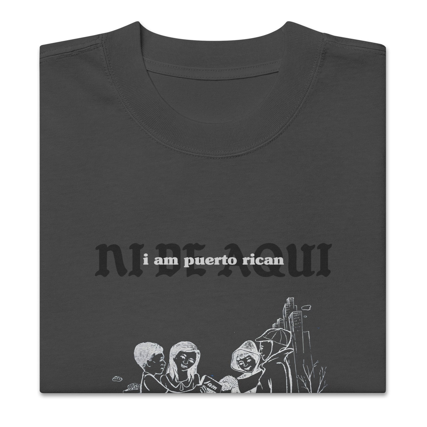 "Ni De Aqui, Ni De Alla" Oversized Tee