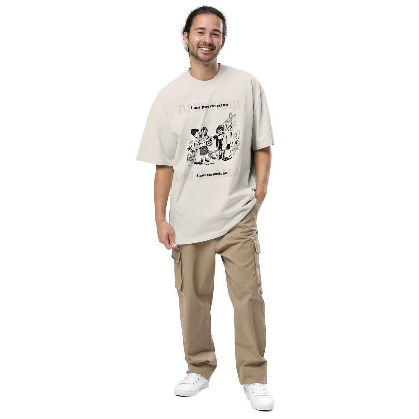 "Ni De Aqui, Ni De Alla" Oversized Tee