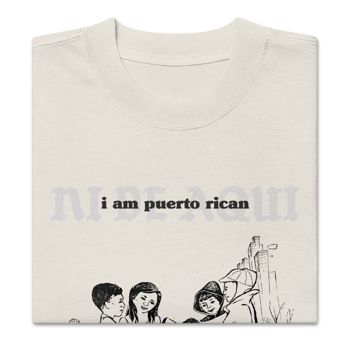 "Ni De Aqui, Ni De Alla" Oversized Tee